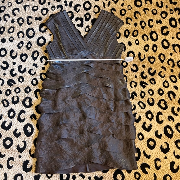 Brown Cocktail dress with silver shimmer - Picture 7 of 9